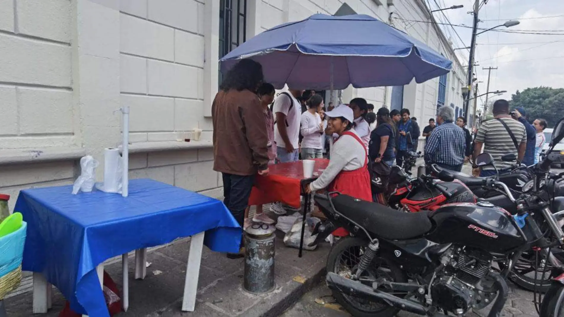 ambulantes en el centro de Puebla